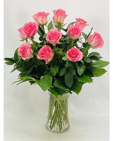 Precious Pink Roses Flower Arrangement