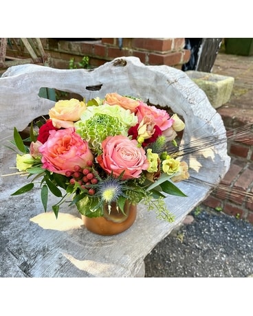 Vibrant Coppers Flower Arrangement