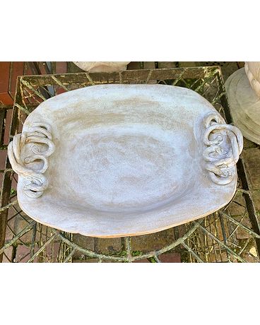 Bella Rope Handle Serving Dish Flower Arrangement