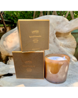 Candle 15.5oz size,  inches height and  inches wide.