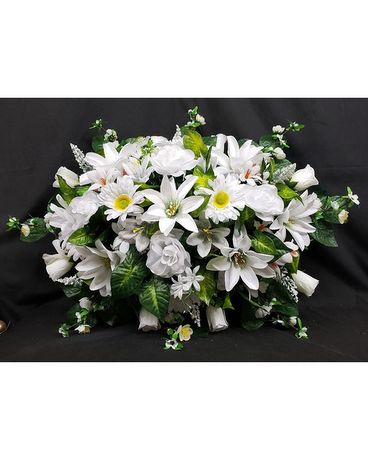 Silk Funeral Spray Mixed Sympathy Arrangement