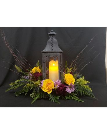 Lantern Bouquet Flower Arrangement