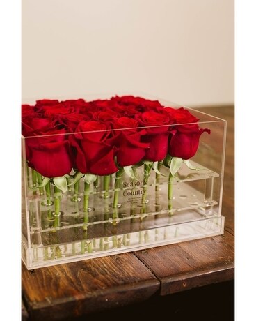 Red rose box Flower Arrangement