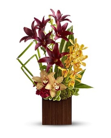 Teleflora's Bamboo Oasis Flower Arrangement