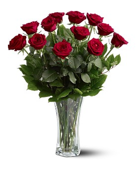 A Dozen Premium Red Roses Flower Arrangement