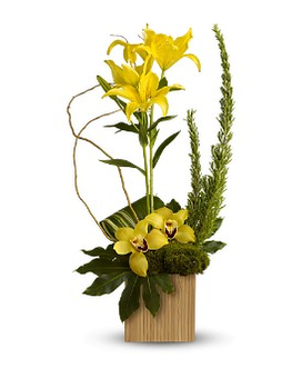 Teleflora's Bamboo Tropics Flower Arrangement