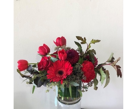 Crimson Flower Arrangement