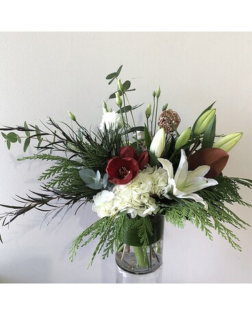 Tinsel Tidings Flower Arrangement