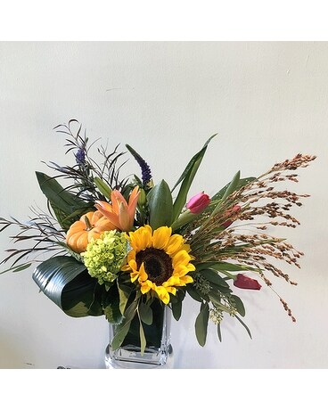 Lil Pumpkin Flower Arrangement