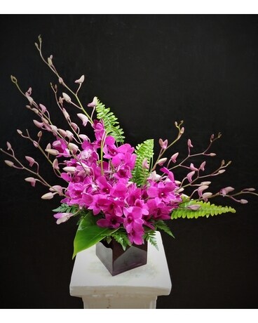 Grand Majesty Orchid Flower Arrangement
