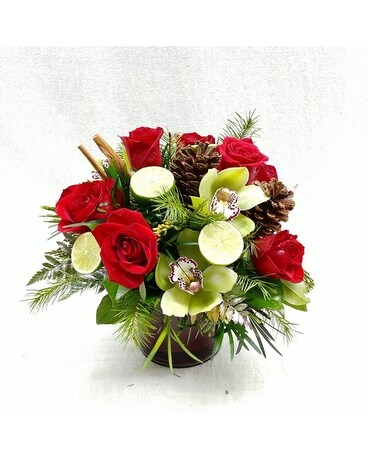Orchid-Mixed Vase Arrangement Flower Arrangement
