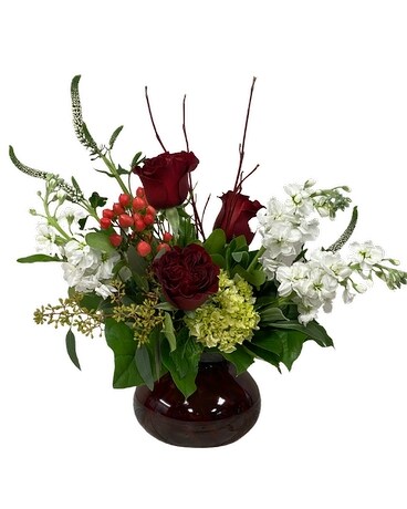 Ruby Rose Flower Arrangement