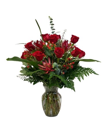 Romance in Red Flower Arrangement