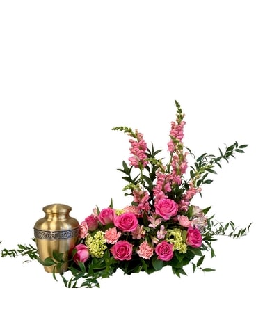 Peaceful Pink Surround Funeral Arrangement