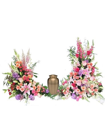 Peaceful Garden Memorial Flower Arrangement
