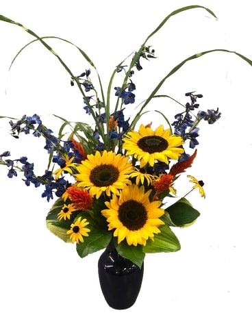 Royal Sunflowers Flower Arrangement