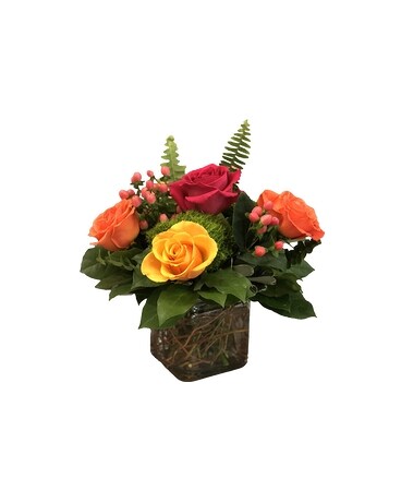 Citrus Rose Flower Arrangement