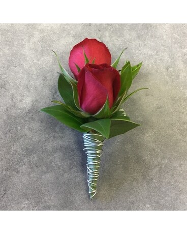Double Trouble- Red Flower Arrangement
