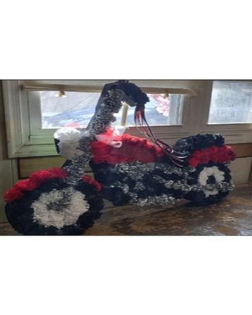 Motorcycle Flower Arrangement