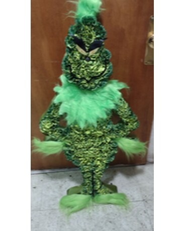 Grinch Flower Arrangement