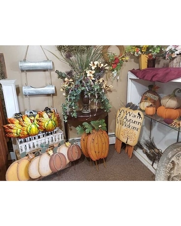 Warm Autumn Welcome Flower Arrangement