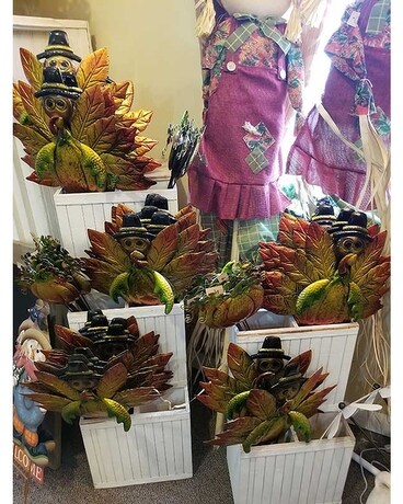 Fall Turkies Flower Arrangement