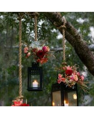 Lantern Flowers Flower Arrangement