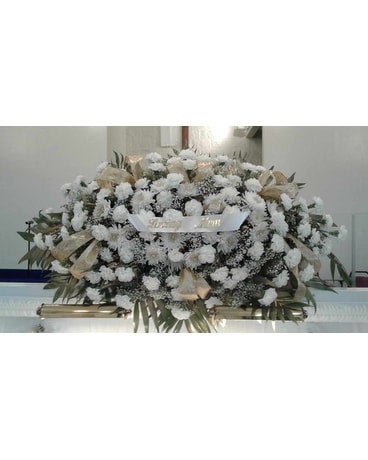 Custom Funeral Piece Casket Spray Flower Arrangement