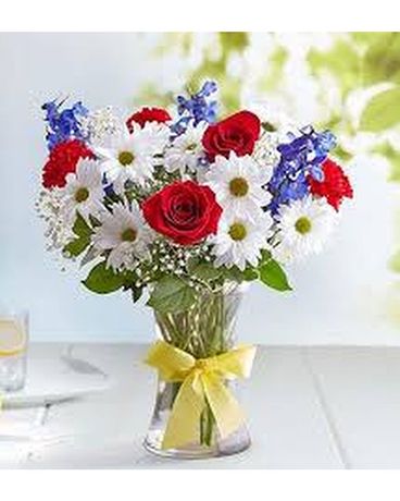 Tie A Yellow Ribbon Flower Arrangement