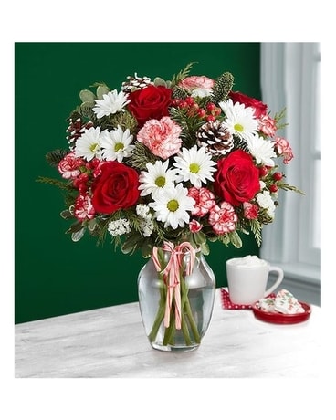 Peppermint Joy Flower Arrangement