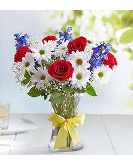 Tie A Yellow Ribbon Flower Arrangement