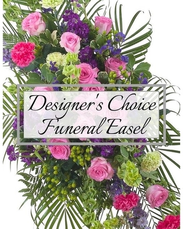 Designer's Choice Funeral Easel Funeral Arrangement