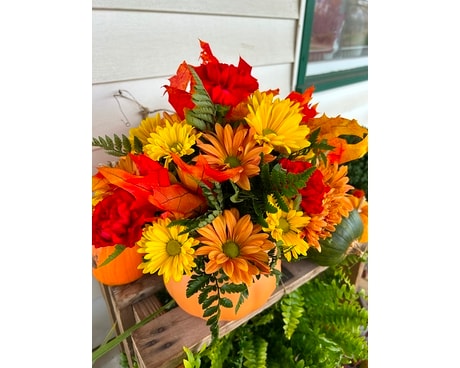 Pumpkin Spice Flower Arrangement