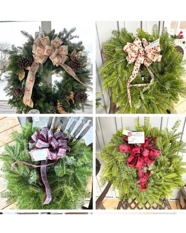 Holiday Wreath Flower Arrangement