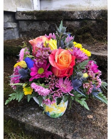 Mug of Pretty Flower Arrangement