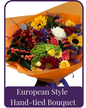 European Hand-Tied Bouquet Flowers