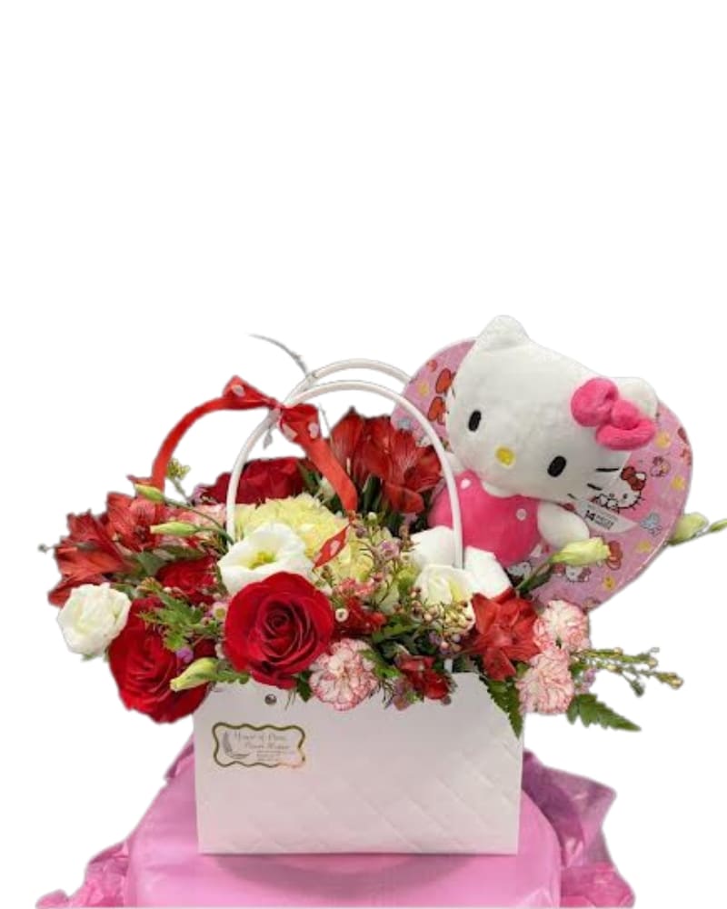Rady Hello Kittyリゾートフラワーフーディ Amazon.com: Hands Craft Hello Kitty and Friends My Melody Red