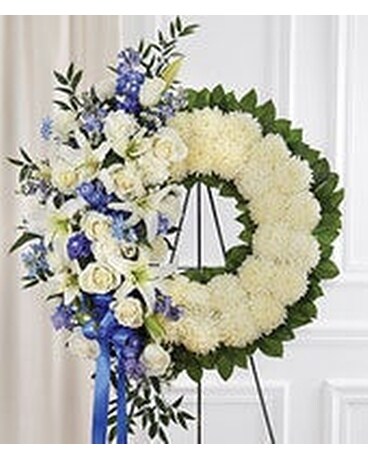 Ocean Breeze Wreath Flower Arrangement