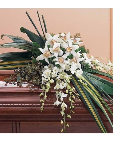 Serenity casket spray Flower Arrangement