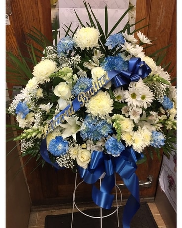 Standing basket Funeral Arrangement