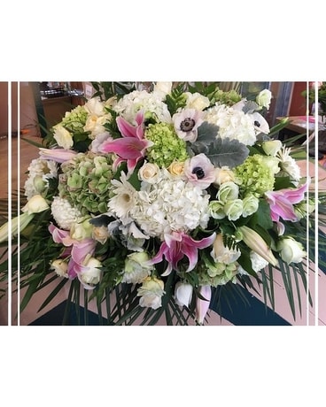 Loved always Funeral Casket Spray Flowers
