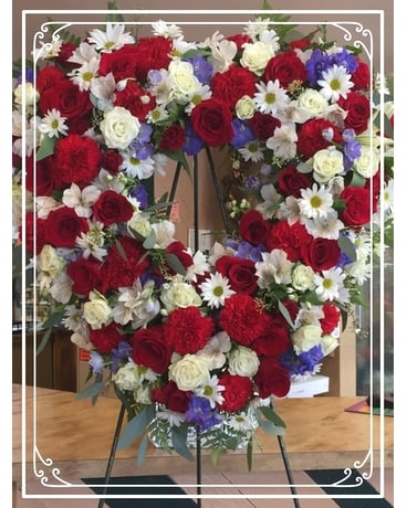 Open heart Funeral Arrangement