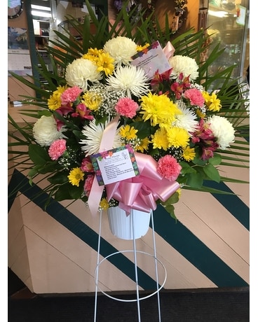 Standing basket 3 Sympathy Arrangement