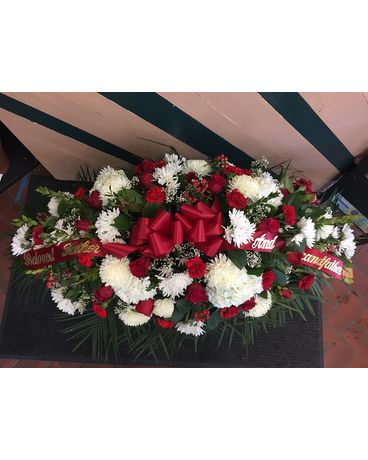 Memorial  gravesite blanket Flower Arrangement