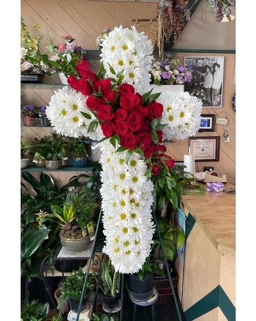 daisy cross Sympathy Arrangement