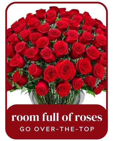Over the Top Roses Flower Arrangement