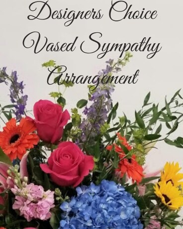 Designer's Choice Vased Sympathy Arrangement Bold Sympathy Arrangement
