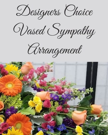 Designer's Choice Vased Arrangement Bright Sympathy Arrangement