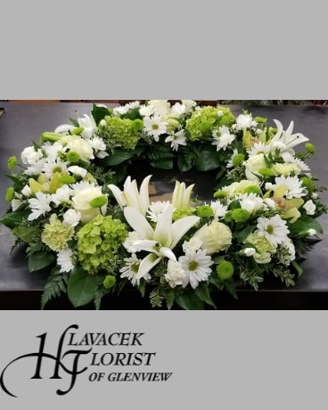 Meadow of Memories Urn Tribute Funeral Casket Spray Flowers