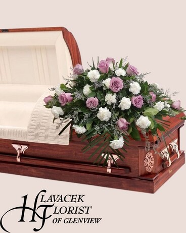 Serenity Casket Spray Funeral Casket Spray Flowers